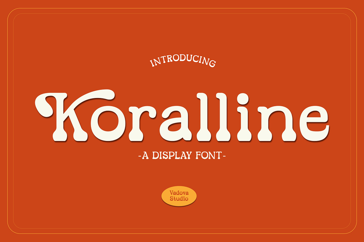 Koralline Display Font, a Serif Font by Vadovastd (Photo 1 of 7)