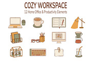 Cozy Autumn Hygge Clipart Vector, an Object Graphic by IrenKlm (Thumbnail 5 of 10)