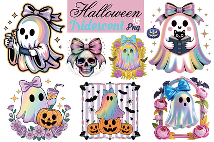 Halloween Iridescent Ghost Bundle
