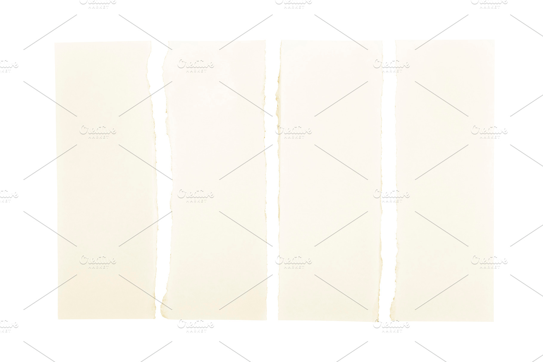 Yellow Torn Paper Strips, a Background Photo by THP Creative