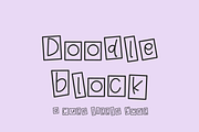Doodleblock Display Font, a Handwritten Font by Beck McCormick (Thumbnail 1 of 5)