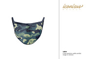 Face Mockup Template 1, a Mask Mockup by iconisusmockup (Thumbnail 4 of 5)