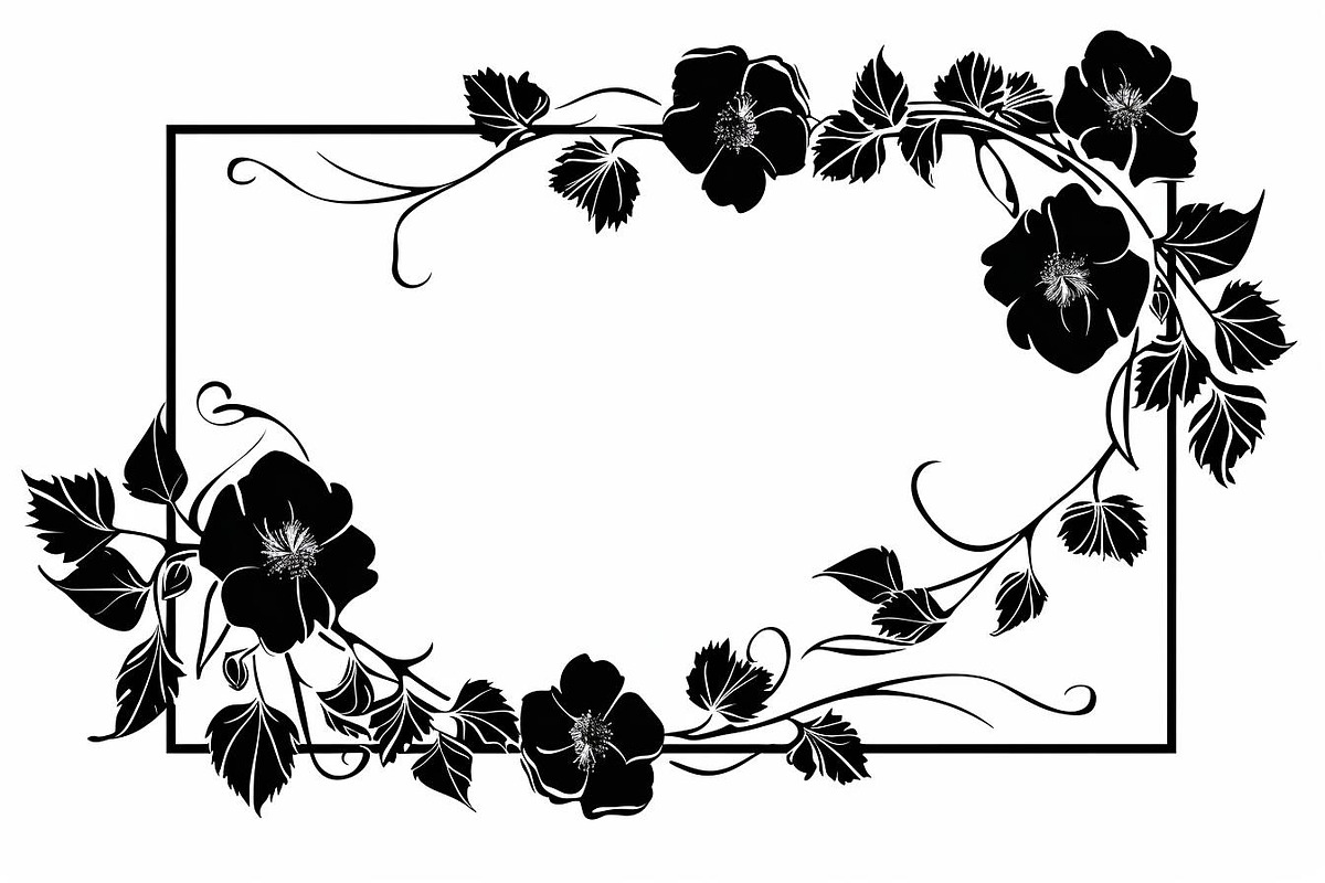 Flower Frame Silhouette Pack, an Illustration by BIPLOB EXPERT (Photo 2 of 9)