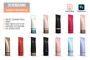 3D Rendering Cosmetic Tubes Mock-up, a Packaging Mockup by graystudio (Thumbnail 5 of 50)