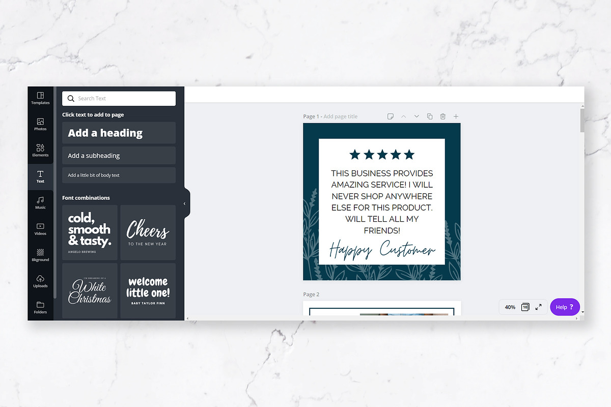 Instagram Posts for Canva | Blue, a Social Media Template by Thirty One ...