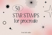 Star Stamps for Procreate, a Brush Add-On by Darla Studio (Thumbnail 2 of 11)