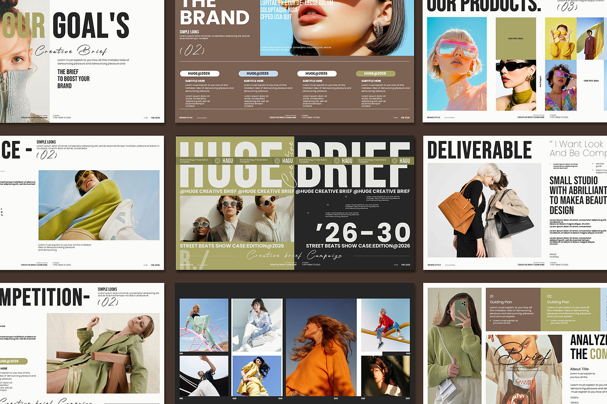 Huge Creative Brief Campaign, a Presentation Template by Aura Agency (Photo 4 of 9)