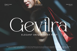Gevilra - Elegant Serif Font, a Font by Flawless And Co