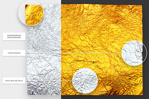 300 Gold & Silver Foil Textures