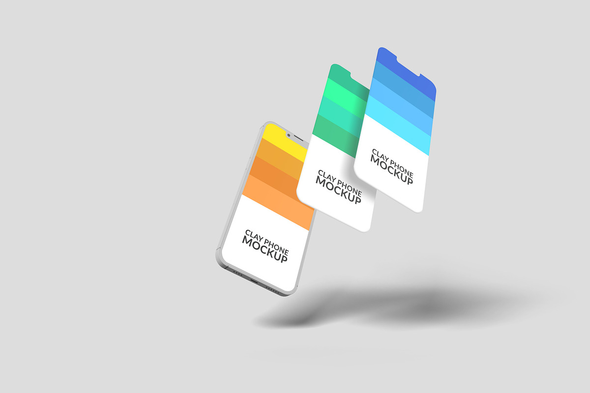 Clay iPhone 13 Pro Mockup Set, an iPhone Mockup by Modern Studio (Photo 9 of 11)