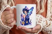 Whimsical Cute Lavender Fairy, a Seasonal Illustration by designcity5 (Thumbnail 5 of 5)