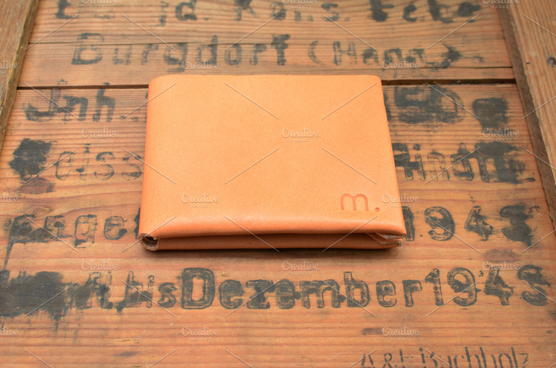 Leather Wallet On Wooden Surface Stock Photo Containing Leather And Fashion