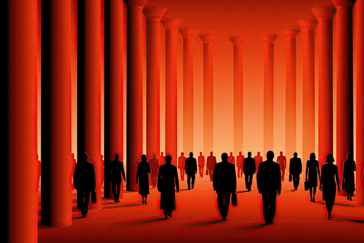 Group of business people walking, a Finance Illustration by Lermont51 (Photo 2 of 3)