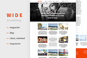 WIDE Magazine&Blog Template, a Websites & App Template by UI Store (Thumbnail 1 of 3)