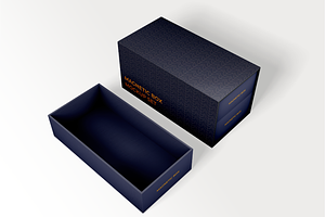 Foldable Magnetic Box Mockup Set