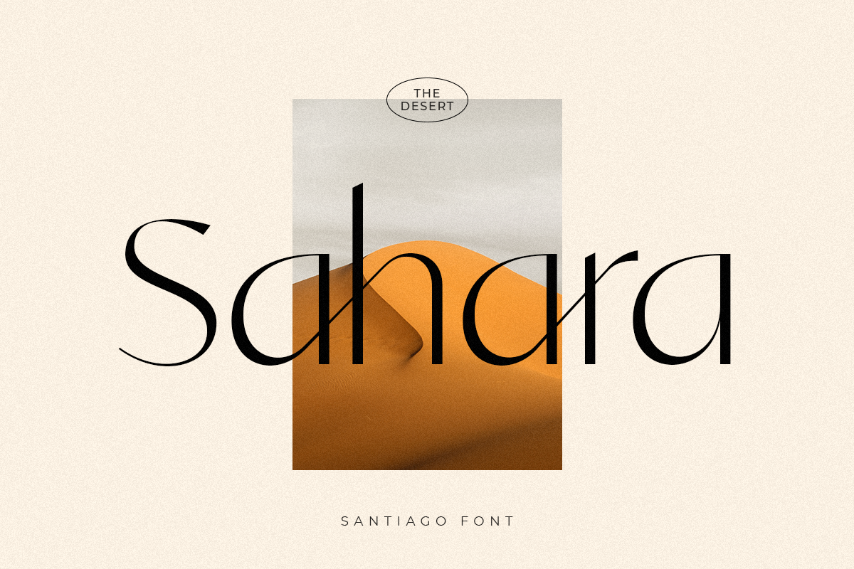 Santiago - Modern Chic Stylish Font, a Sans Serif Font by Sensatype (Photo 10 of 17)