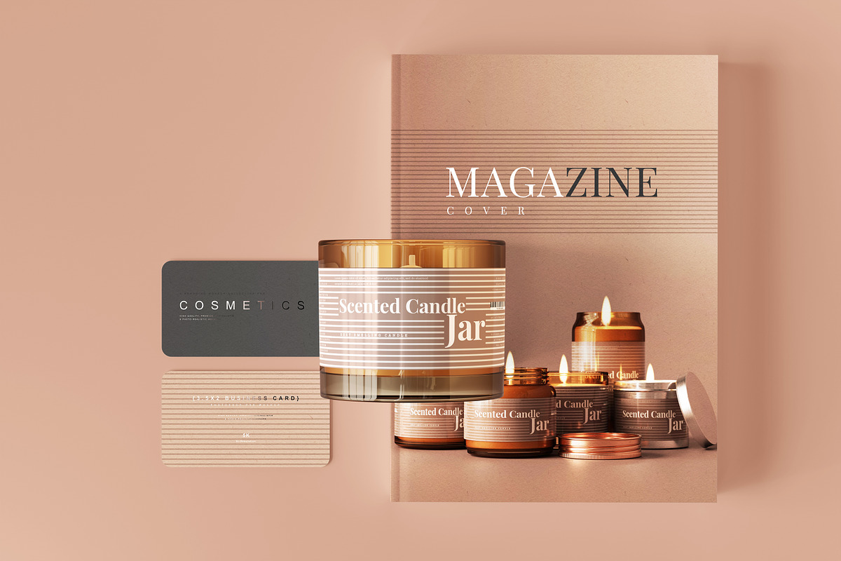 Amber Glass Candle Mockup Bundle, a Packaging Mockup by pmvch (Photo 79 of 135)