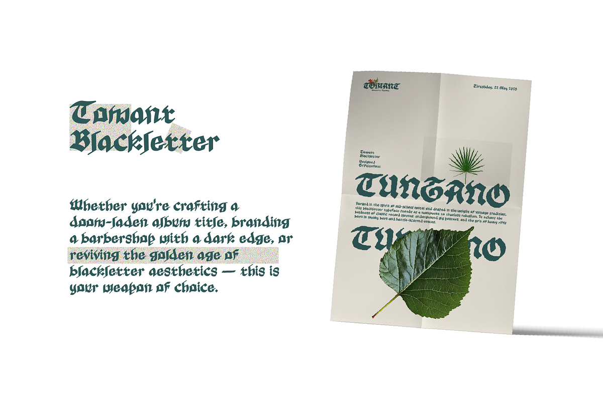Tomant Blackletter Font, a Blackletter Font by Erifqizefont (Photo 10 of 10)