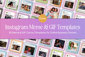 Canva Instagram Meme & GIF Templates