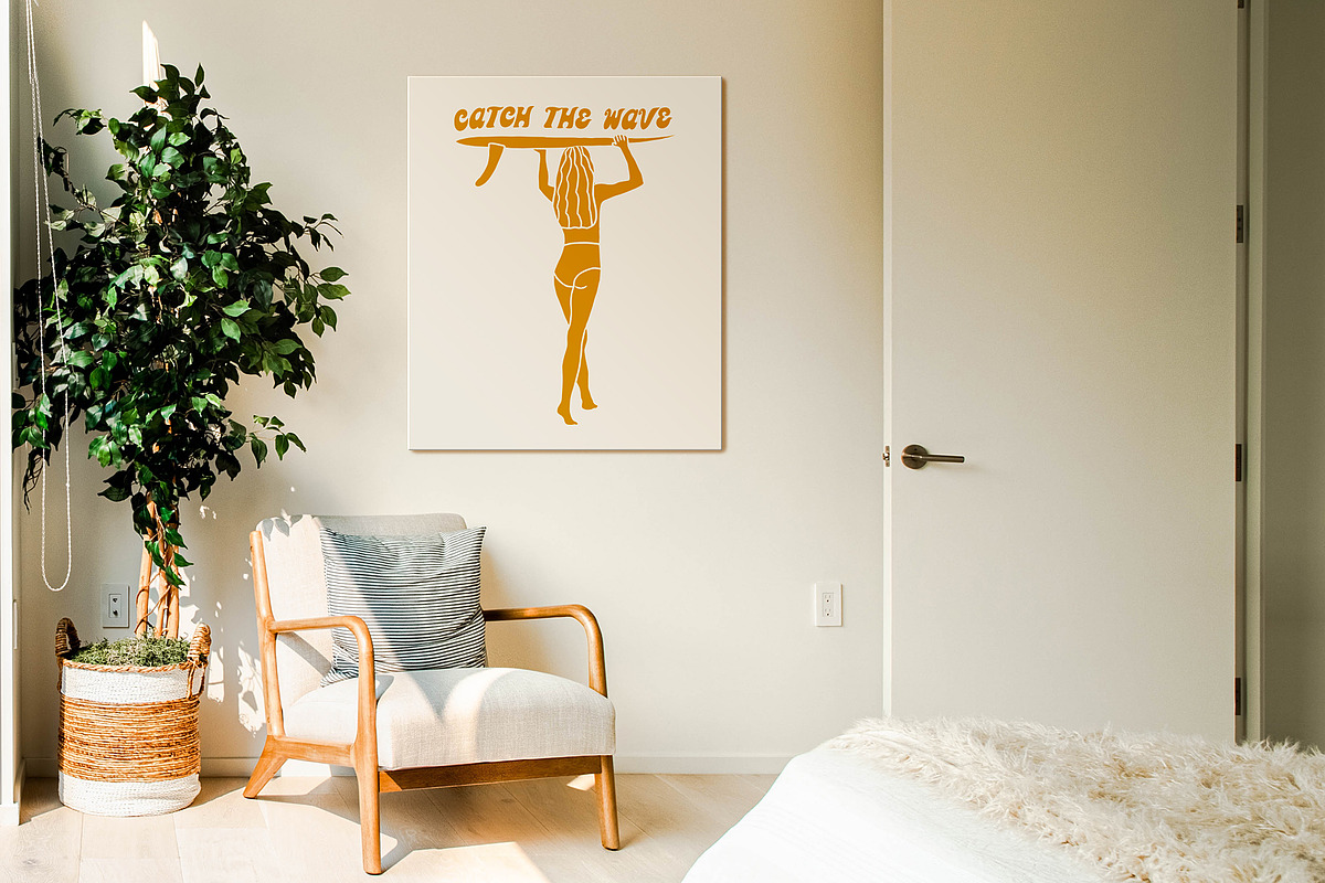 Retro Stickers Surfing Summer Vibes, an Object Graphic by Ayya Studio (Photo 8 of 15)
