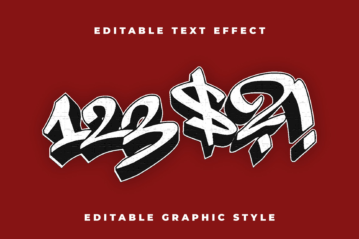 Graffiti Street 3D Text Effect preview 2