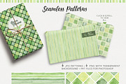 Green Dreams. Design kit watercolor, a Texture Illustration by NataliVA (Thumbnail 5 of 8)