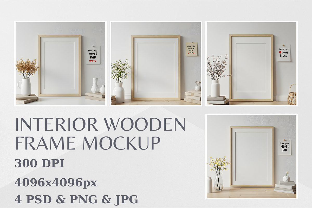 Wood Frame Mockup, a Mockup by StormDigitalArt
