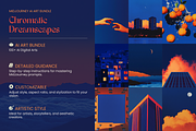 Chromatic Dreamscapes Midjourney Art, a Decorative Illustration by Artimind Studio (Thumbnail 2 of 10)