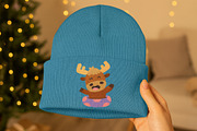 Moose Christmas Clipart Set, an Animal Illustration by Palau (Thumbnail 4 of 10)