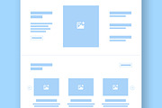 Modern Landing Page Wireframe, a Landing Page Template by ContestDesign (Thumbnail 4 of 6)