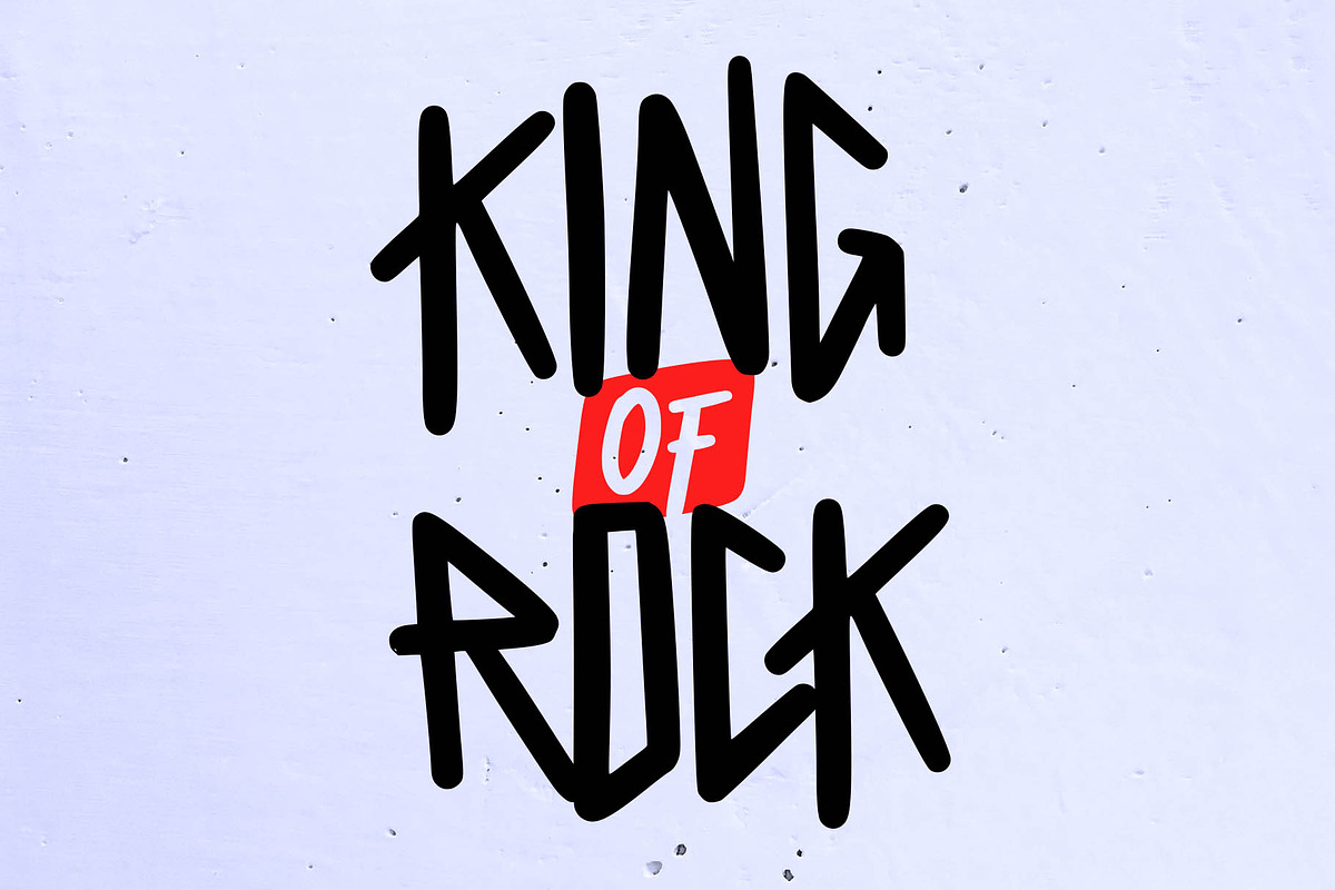 King of Rock Heavy Metal Font, a Blackletter Font by doffdog (Photo 1 of 9)