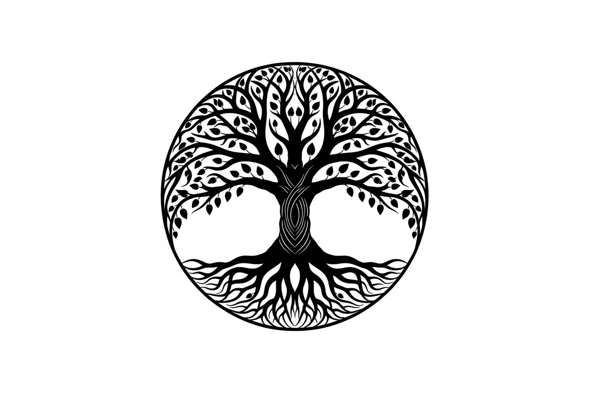 Tree of Life Circle SVG Bundle, an Illustration by Gfx_Store (Photo 19 of 50)