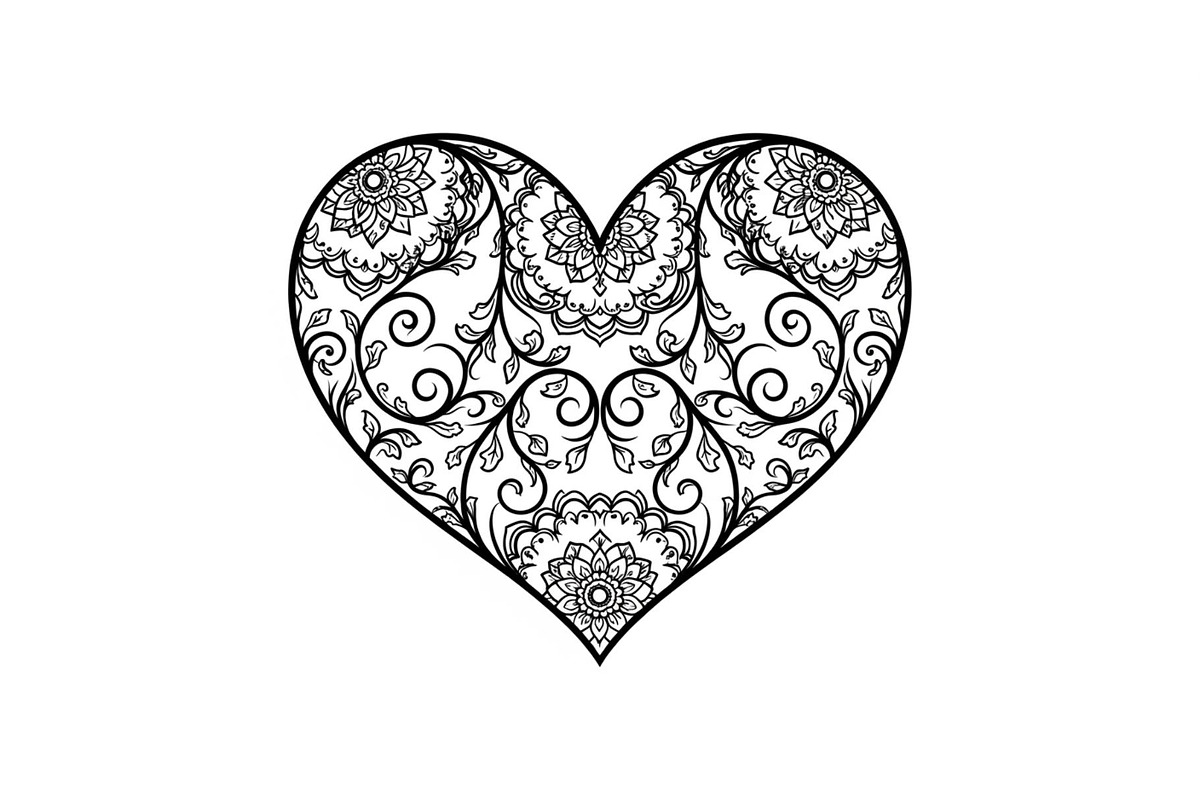 Ornamental Heart Silhouette Bundle, an Illustration by jahid234 (Photo 20 of 31)