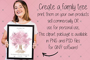 Tree, family tree, Trees,, an Illustration by CommercialCliparts (Thumbnail 4 of 4)