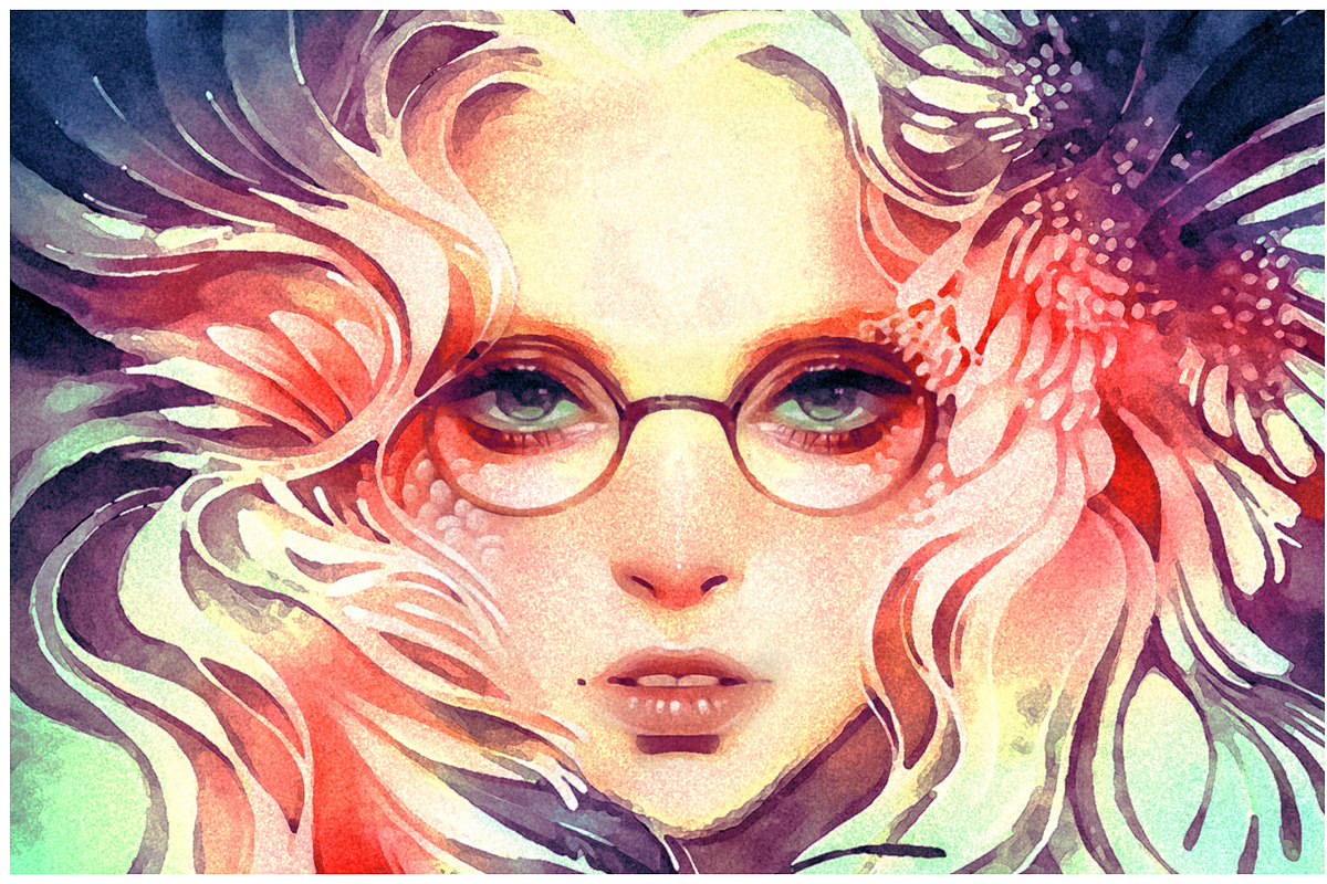 Lovely Watercolor Effect Actions PS, an Action Add-On by ShutterPro (Photo 57 of 71)