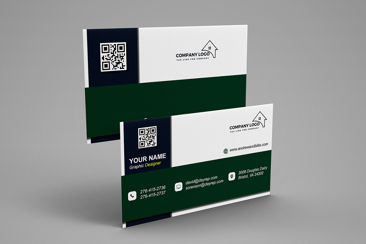 Estate Broker Card PSD preview 2