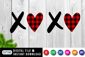 XO XO Happy Valentine Shirt SVG