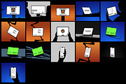 Blackout silhouette device mockups, a Device Mockup by Wannathis.one (Thumbnail 2 of 10)