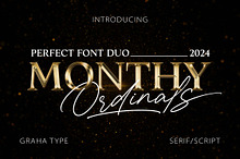Monthy Ordinals - Font Duo
