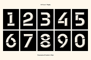 AO Exora - Experimental Stencil, a Sans Serif Font by OwunStudio (Thumbnail 4 of 17)