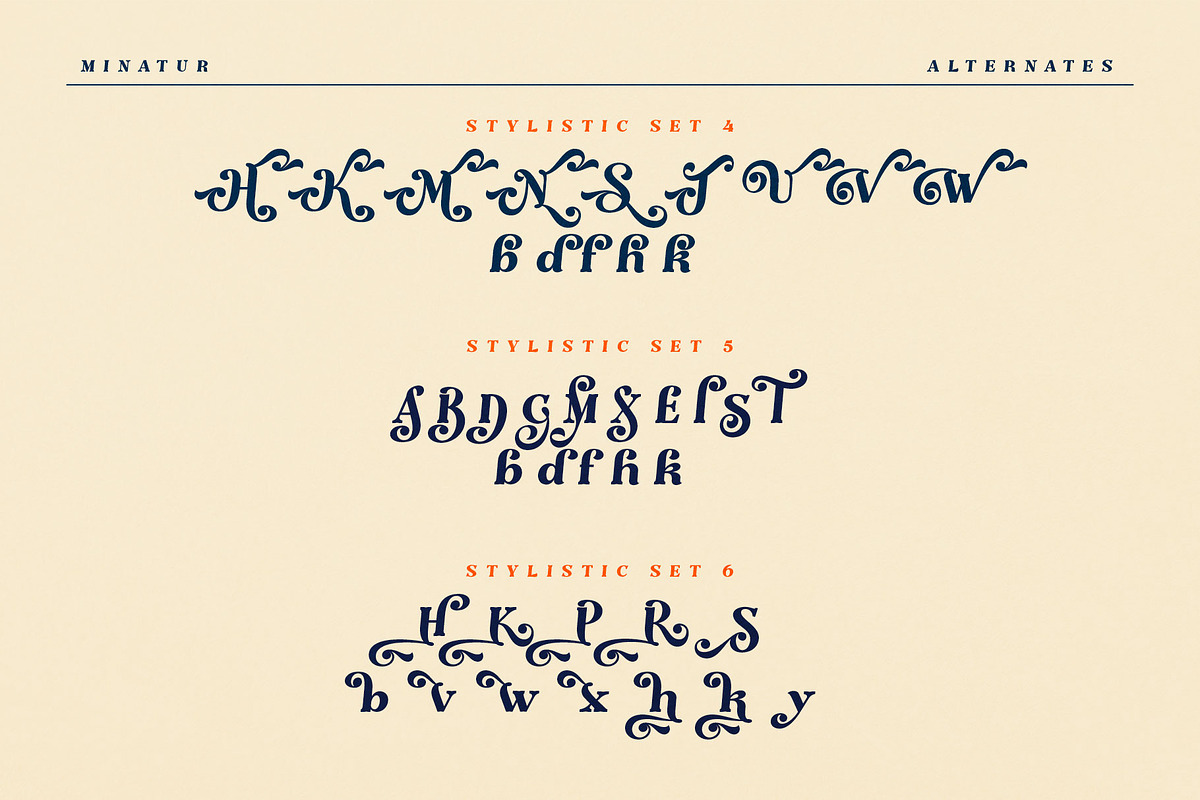 The Minatur Typeface, a Serif Font by alit design (Photo 7 of 17)