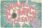 The Vintage Comic Creator, a Brush Add-On by The Artifex Forge (Thumbnail 1 of 9)
