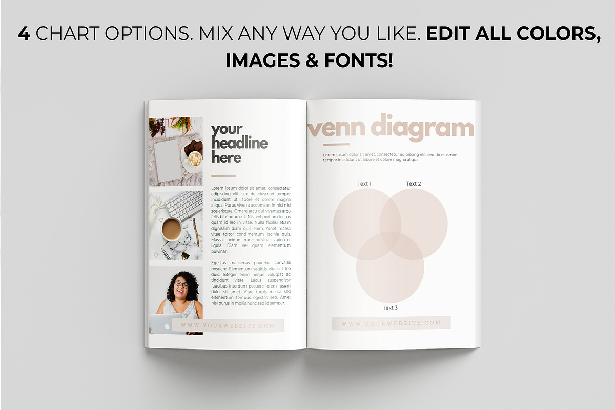 Workbook Template for Canva | Blush, a Magazine Template by Thirty One Palms Studio (Photo 8 of 10)