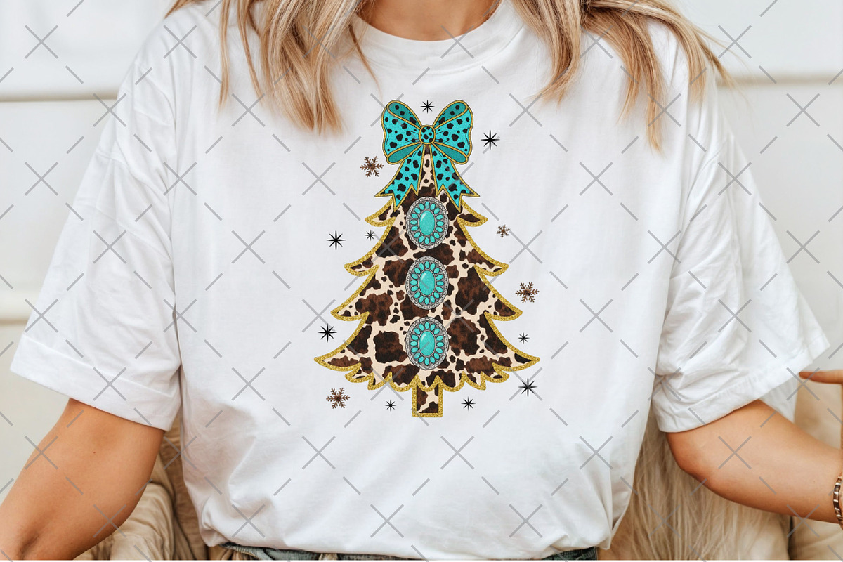 Leopard Print Christmas Tree PNG, an Illustration by Craft Nest (Photo 3 of 6)