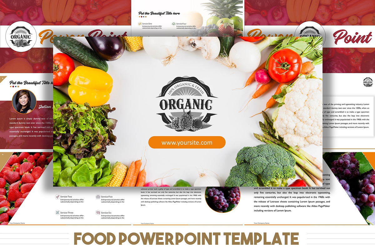 [PPTX] Food PowerPoint Presentation, a Presentation Template by litoondev (Photo 16 of 27)