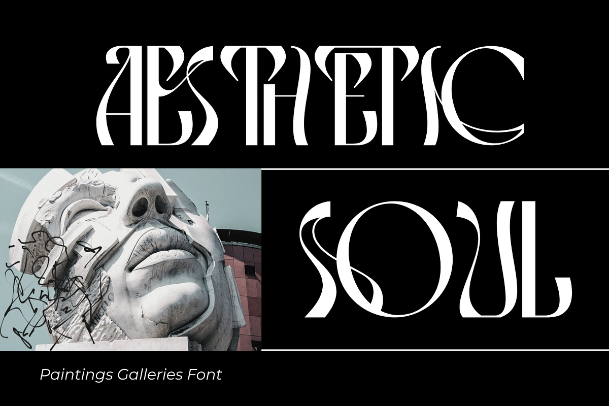Paintings Galleries Font, a Sans Serif Font by 177Studio (Photo 4 of 8)