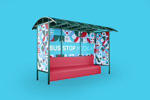 Bus Station Mockup, an Advertising Mockup by Qaleb Studio