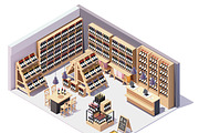 Vector isometric grocery equipment, a Food Illustration by tele52 (Thumbnail 9 of 11)