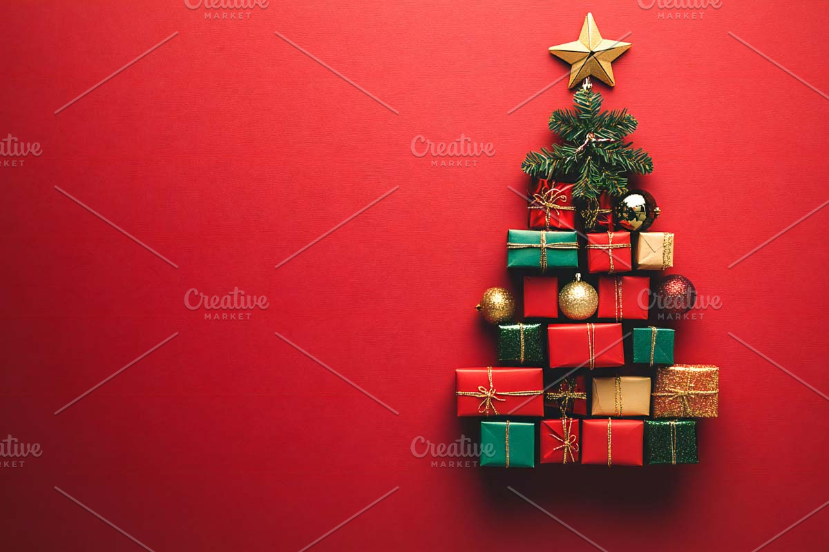 Creative Christmas Tree with Present, an Arts & Entertainment Photo by VetalStock (Photo 7 of 8)