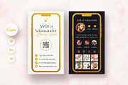 Phone Esthetician Business Card, a Business Card Template by artbart (Thumbnail 1 of 9)